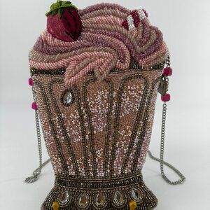 Mary Frances Shake It Up Beaded Crossbody Milkshake Bag
